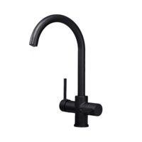 Robinet de cuisine moderne classique en laiton, double poignée, installation monotrou, montage sur plan, pour hôtels, finition chrome poli, modèle 2025, vente chaude