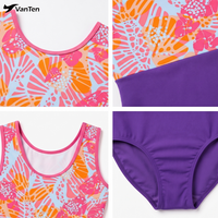 Justaucorps de gymnastique et de danse pour femme, personnalisé, superbe, sans manches, violet, orné de strass, mystique, en Spandex, ensemble de danse court pour l'entraînement