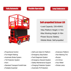 Boomstar ลิฟต์ยกกรรไกรไฟฟ้าเคลื่อนที่6ม.-14ม. ลิฟต์ทำงานส่วนบุคคล - Product Image 5