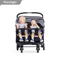 Purorigin, best-seller, porte-bébé pliable léger de haute qualité pour jumeaux, poussette double pour deux enfants