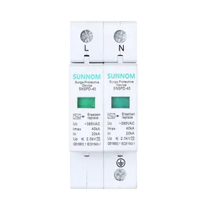 With CE certificate 2 pole 385V 40 ka surge protective devices SPD for whole home surge protector