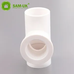 Wholesale sales by suppliers customizable pvc female threaded equal tee connector names pvc pipe fittings