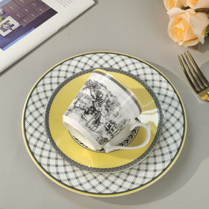 Factory Wholesale Modern Luxury Afternoon <b>Tea</b> <b>Set</b> Ceramic Coffee Cup and Saucer with Gift Box - Product Image 3