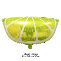 Ballon flottant en aluminium de 18 pouces en forme de fruits (pastèque, orange, fraise) pour la décoration de la fête des enfants