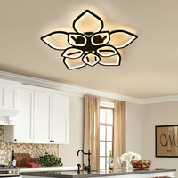 Vente en gros de lampe de plafond avec télécommande décoration design lampes à fleurs de la vie lustre en acrylique plafonniers modernes de la maison lumières LED