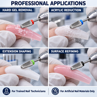 OEM ODM Fraise à ongles conique en carbure de tungstène à pointe arrondie 3/32 pouces pour le retrait de gel dur et d'acrylique