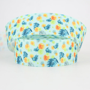 Fantaisie <span class=keywords><strong>Nancy</strong></span> 1.5 "Fruit Motif Simple Face 100% Polyester Large Ruban Gros-Grain Caractère Logo <span class=keywords><strong>Tissu</strong></span> - Product Image 6