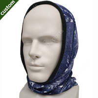 Cache-cou personnalisé imprimé floral en polyester et élasthanne unisexe pour la protection contre le froid hivernal, idéal pour le maintien de la chaleur du visage et des oreilles en extérieur