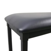 Banc de piano CNBear K-705-2B, design à hauteur fixe, facile à assembler, anti-rayures, surface rembourrée réglable en métal et cuir