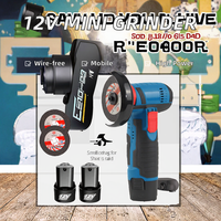 Portable 12V alimenté par batterie sans fil Mini meuleuse d'angle 125mm interrupteur à glissière industriel bricolage Machine de polissage