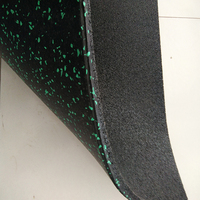 Rollo de Suelo de Goma EPDM Negro, Tapete de Ejercicio de 3mm/4mm/5mm, Rollo de Goma para Gimnasio, Rollo de Suelo de Goma Impermeable para Interiores