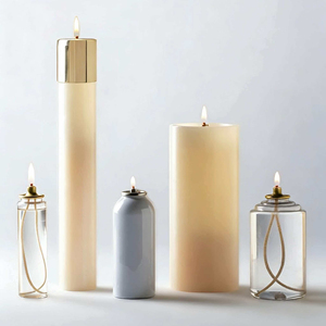 Velas de Parafina Líquida para Altar de Iglesia, Ceremonia Religiosa, Larga Duración, Portavelas de Vidrio Transparente para Oración y Devoción - Product Image 4