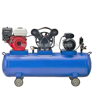 APCOM 3HP 4HP 5HP 6HP 2.2kw 3kw 4kw 5.5kw Lubricated Low-noise portable piston style gasoline aircompressor