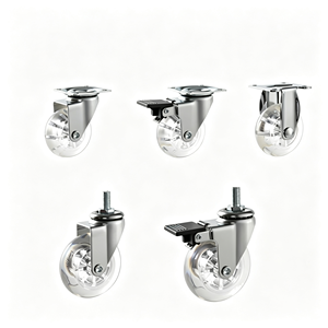 Ruedas para Muebles de Alta Resistencia con Placa de Montaje de 3 Vías y Diseño Combinado Todo en Uno, Ajuste Universal, Selección Superior - Product Image 1