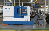 Torreta eléctrica de control numérico Torno CNC Trabajo de metal Cama inclinada Torno CNC Máquina