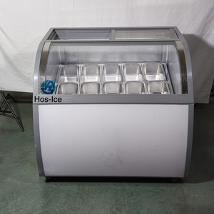 Congélateur de présentation de crème glacée à refroidissement direct le plus populaire, 10 bacs/6 seaux, dégivrage <span class=keywords><strong>automatique</strong></span> pour gelato - Product Image 4