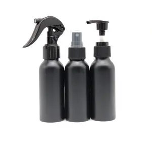批发黑色合金铝喷雾瓶制造气雾剂铝500毫升触发瓶液体肥皂