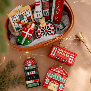 Colgante en forma de superficie de aceite Vintage americano de alta calidad colgante decorativo creativo nuevo árbol de Navidad - Product Image 2