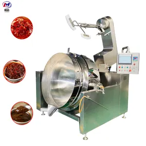 Automatic Food Cooking Mixer Machine Gas Fired Chili Sauce Cooking Mixer Food Processing Price Cooking Kettle Best Selling 300L