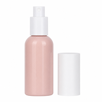 Flacon pulvérisateur rond en PET de 30 ml et 50 ml, vide, pour lotion, shampoing, tonique, parfum, cosmétiques de voyage, atomiseur, emballage OEM