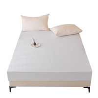 Drap-housse imperméable en polyester en tissu pongé, diverses couleurs, pour appartement, fourniture d'usine