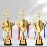 Trophée personnalisé en métal avec capuchon spécial, fabrication créative en usine, lettres et impression personnalisées, trophée de jeu sportif, échantillon personnalisé
