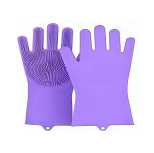 Gants de bain réutilisables en silicone Love Prints, doux, taille moyenne, imperméables, motif dessin animé, pour gommage corporel – Offre spéciale - Product Image 1