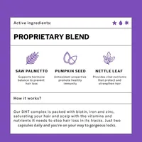 Compléments alimentaires à base de Saw Palmetto pour la croissance des cheveux, bloquant le DHT, pour adultes, 60 capsules pour hommes et femmes (2 par portion)