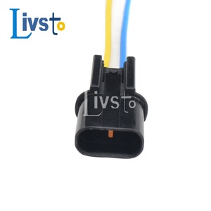 2-pins mannelijke grijze auto-kabelboomconnectoren, zuiver koperen geleider, 600V, PVC-mantel, IP67, voor elektronische apparaten en huishoudelijke apparaten - Product Image 2