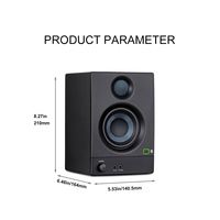 NOUVEAU B3BT Enceintes de monitoring actives professionnelles pour studio avec amplificateur intégré et woofer