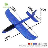 Jouets d'extérieur Circfoam, avion planeur en mousse à lancer à la main, 44 cm, modèle d'avion en mousse Epp, jeux sportifs pour enfants