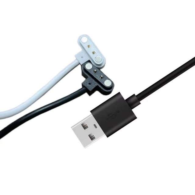 Magnetic Charging Cable Voice Recorder 3.3FT 4-Pin/2-Pin USB 5A Fast Charging PVC Durable OEM Accepted Black/White