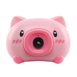 HY Toys The same bubble blowing machine toy camera girl heart automatic pig electromechanical movement