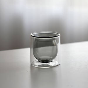 Tasses à thé en verre borosilicate coloré à double paroi, tasses en verre isolantes pour la maison, tasses créatives - Product Image 3