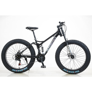 Bicicleta de Montaña <span class=keywords><strong>2022</strong></span> con Suspensión Completa, Neumáticos Gruesos para Adultos, 21 Velocidades, Cuadro de 26 Pulgadas, Bicicleta de Descenso, Bicicleta de Nieve - Product Image 4