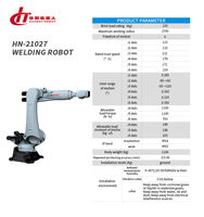 HN-21027 1140kg Robot Industri Kolaboratif 6-Axis dengan PLC Core, Radius 2700mm, Beban 210kg untuk Pemotongan/Pengelasan/Pengemasan Palet