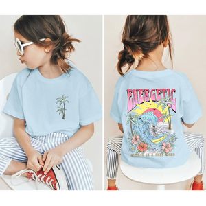 Camiseta gráfica para mujer FOXA, camiseta de verano de algodón de manga corta con estampado floral para la playa, tops transpirables para vacaciones - Product Image 2