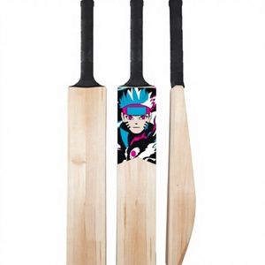 Batte de cricket en bois avec design anime, légère, pour l'entraînement, ambidextre, épaisseur 13-16 mm - Product Image 2