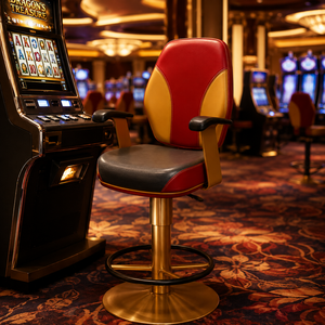 Fauteuil de casino de luxe SUCCESSOR avec accoudoirs, <span class=keywords><strong>chaise</strong></span> de jeu pour poker, blackjack, baccarat et <span class=keywords><strong>roulette</strong></span>, avec design ergonomique - Product Image 1