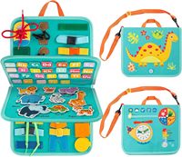 Conception de sac silencieux planche occupée écriture éducation Montessori jouet sensoriel autisme pliable feutre planche occupée pour les jeunes enfants