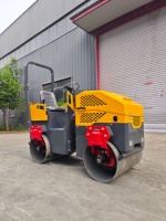 Rouleau compresseur vibrant à double tambour de 1,5 tonne pour la réparation et la construction routière