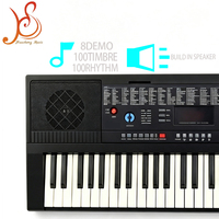 Teclado Electrónico HUASHENG de 54 Teclas, 100 Timbres, 100 Ritmos, Reproductor USB SD MP3, Control de Volumen y Tempo, Aprendizaje Musical para Principiantes