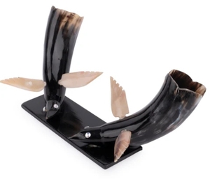 แตรควายธรรมชาติสำหรับให้นกคู่อุปกรณ์ตกแต่งโชว์การตกแต่งบ้านบ้านไร่เหมาะสำหรับให้เป็นของขวัญ - Product Image 3