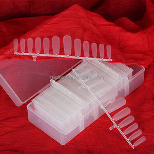 NADECO-<span class=keywords><strong>uñas</strong></span> acrílicas para salón de belleza, cobertura completa XXL, puntas de <span class=keywords><strong>uñas</strong></span> artificiales, superfinas, francesas, no curvadas C, para ataúd francés - Product Image 3