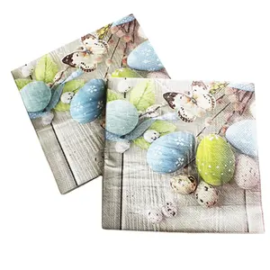 12 inch 33x33 cm cocktail dinner napkin for easter party