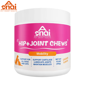 Suplementos para mascotas Hip + Joint Chews One-Stop Servicio OEM Bienestar y nutrición para perros Suplementos para cadera y articulaciones Masticables para articulaciones de cadera - Product Image 1