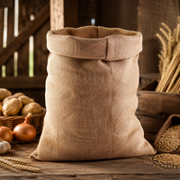 Sac en toile de jute personnalisé 100 % alimentaire 230 g/m² 380 g/m² Sac en toile de jute écologique 30 kg pour l'emballage du cacao et des céréales