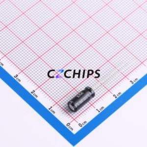 Condensateur électrolytique en aluminium ERA10V220M5X11 à montage traversant, D5xL11mm 220uF 20% 10V 170mA-120Hz - Product Image 2