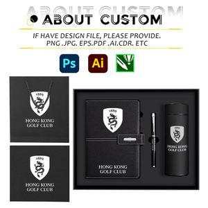 A5 Custom Gift Set Business Meeting Record Book with Paper Cover Premium PU Leather <b>Pen</b> & Insulation Cup - Product Image 3