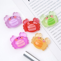 Patung Resin Kepiting Menyala Dalam Gelap yang Lucu, Aksesori Dekorasi DIY, Ornamen Mini untuk Meja